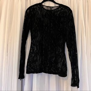 Lace long sleeve top